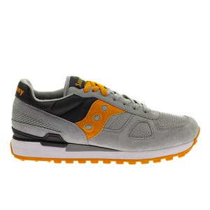 Saucony Men's Shadow Original Trainers - Light Grey/Orange