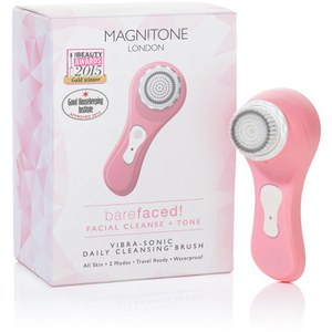 Magnitone BareFaced Vibra-Sonic™ Daily Cleansing Brush - Pastel Pink