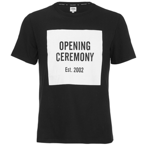 Opening Ceremony Men's Logo Short Sleeve T Shirt - Black