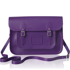 The Cambridge Satchel Company Women's 13 Inch Leather Satchel - Purple