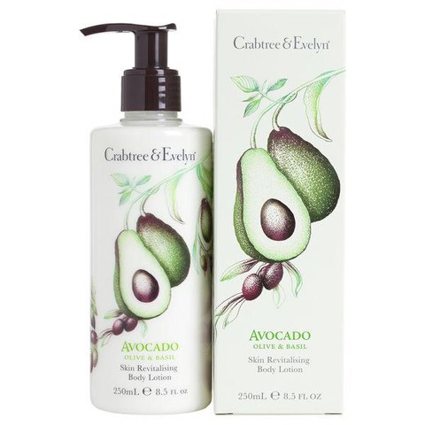 Crabtree & Evelyn Avocado, Basil & Olive Skin Revitalising Body Lotion (250ml)