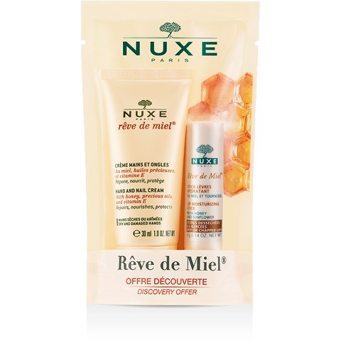 NUXE Rêve de Miel Hand Cream and Lip Moisturising Stick (30ml) (Worth £12.40)