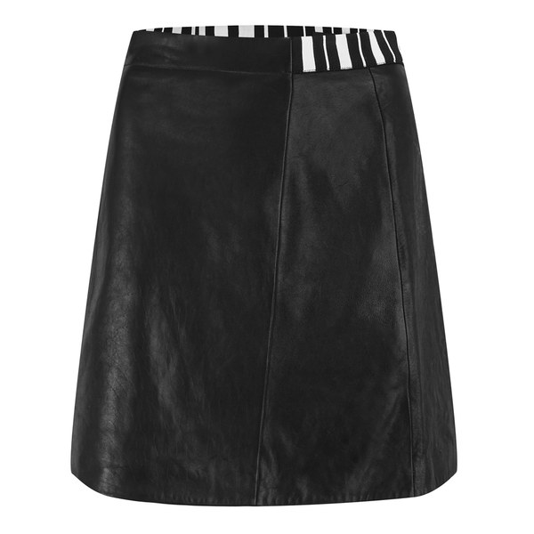 Alexander Wang Women's High-Waisted A-Line Skirt With Barcode Detail - Referee: Image 01