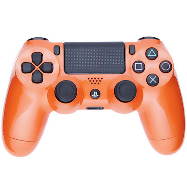 PlayStation DualShock 4 Custom Controller - Gloss Orange ...