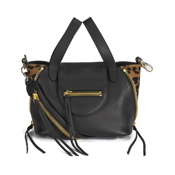 meli melo Women's Utility Mini Cross Body Bag - Black/Cheetah: Image 01