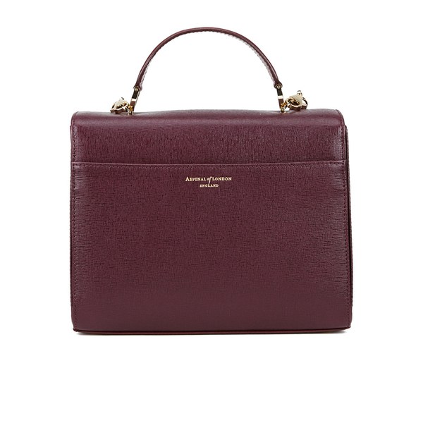 Aspinal of London Women's Mayfair Bag - Burgundy Saffiano: Image 61