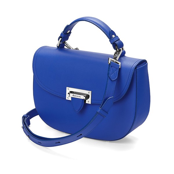 Aspinal of London Letterbox Saddle Bag - Cobalt Blue: Image 11