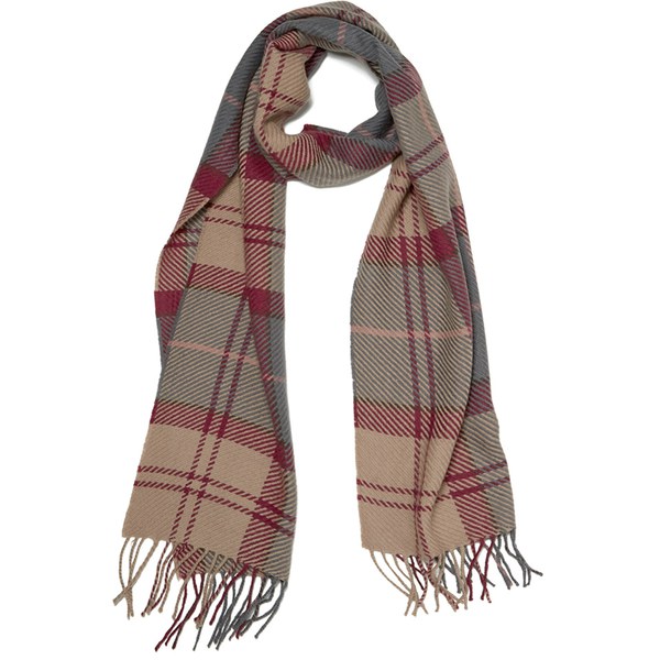Barbour Women's Tartan Wrap Rosewood Scarf - Tartan: Image 01