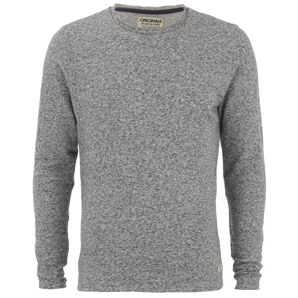 Jack & Jones Men's NOOS Boost Sweatshirt - Grey Melange: Image 01