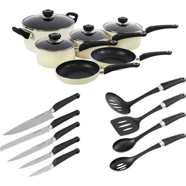 Morphy Richards 977527 6 Piece Pan Set Cream IWOOT