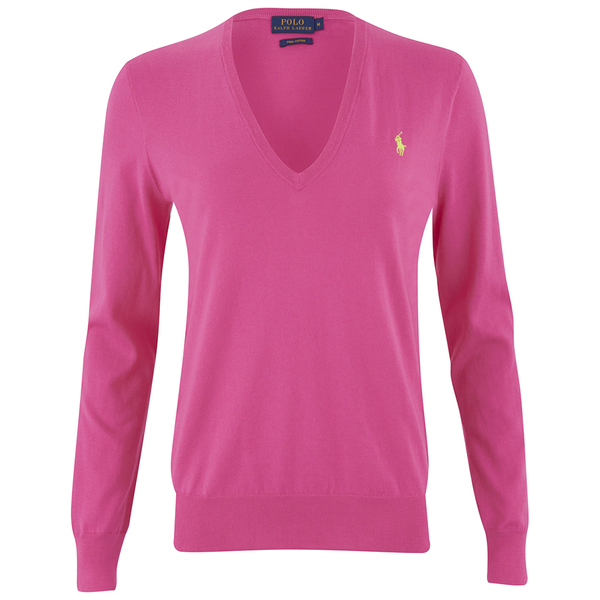Polo Ralph Lauren Pink Merino Wool Cashmere Cable Knit 