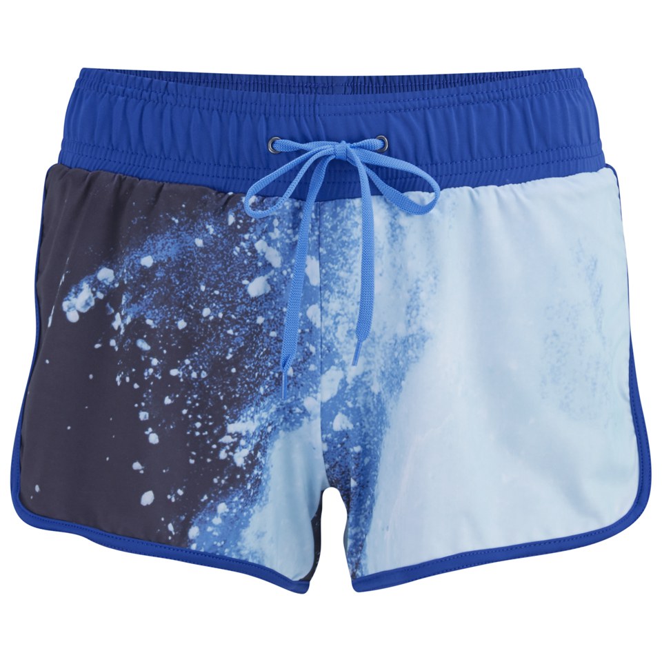 Myprotein Women's Printed Running Shorts with Inner Layer Blue