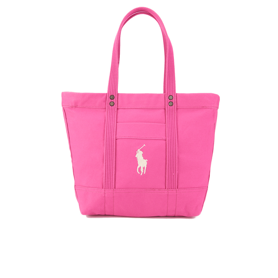 Polo Ralph Lauren Women's Canvas Tote Bag College Pink Free UK