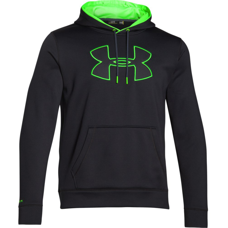 neon green under armour hoodie