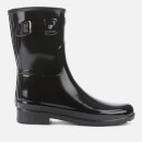 Hunter Women's Original Refined Short Gloss Wellies - Black