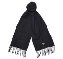 Barbour Men's Plain Lambswool Scarf - Black