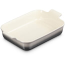Le Creuset Stoneware Large Heritage Rectangular Roasting Dish - 32cm - Flint