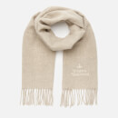 Vivienne Westwood Women's Wool Embroidered Scarf - Natural