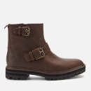 Timberland Women's London Square Biker Boots - Medium Brown Full Grain