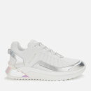 Balmain Men's B-Trail Metallic Leather Low Top Trainers - White