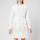 See By Chloé Women's Embroidered Poplin Dress - White
