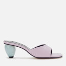 Yuul Yie Women's June Leather Mules - Powder Pink/Baby Blue