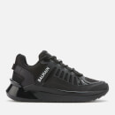 Balmain Women's Leather/Mesh Trail Trainers - Black