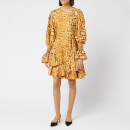 Preen By Thornton Bregazzi Women's Floral Jacquard Lupita Dress - Natural Serpent Skin