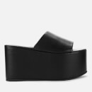 Simon Miller Women's Blackout Leather Platform Mules - Black