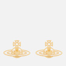 Vivienne Westwood Women's Thin Lines Flat Orb Stud Earrings - Gold