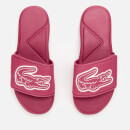 Lacoste Kids' L.30 Strap 120 Slide Sandals - Dark Pink/White