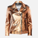 Golden Goose Deluxe Brand Women's Chiodo Dakota Biker Jacket - Distressed Bronze