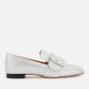 Bally Women's Janelle-Crystal Leather Loafers - Silver