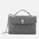 Kurt Geiger London Women's Leather Kensington X Bag - Grey