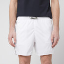 Emporio Armani Men's Logo Tape Boxer Swim Short - White