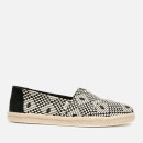 TOMS Women's Geo Diamond Alpargata Espadrilles - Black