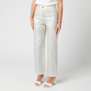 Helmut Lang Women's Factory Jeans - Silver/Ecru