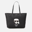 Karl Lagerfeld Women's K/Ikonik Nylon Tote Bag - Black