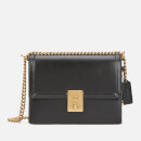 Coach Women's Refined Calf Leather Hutton Shoulder Bag - Black