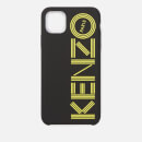 KENZO Men's Logo iPhone 11 Max Case - Black/Yellow