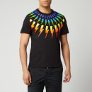 Neil Barrett Men's Fairisle Thunderbolt T-Shirt - Black/Multi