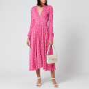 ROTATE Birger Christensen Women's Tracy Long Dress - Pain Splash
