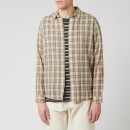 Folk Men's Orb Shirt - Light Gold Check