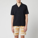 Folk Men's Overlay Shirt - Soft Black