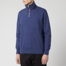 Universal Works Men's Half Zip Sweatshirt - Navy