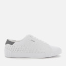 HUGO Men's Zero Tenn Perforated Leather Low Top Trainers - White