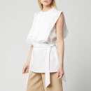 Victoria, Victoria Beckham Women's Gathered Bib Top - White