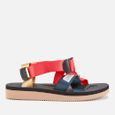 Suicoke Women's Chin2-Cab Nylon Strappy Sandals - Red-Black