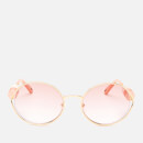 Chloé Women's Round Frame Beaded Sunglasses - Gold/Brown