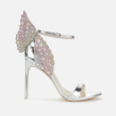 Sophia Webster Women's Evangeline Heeled Sandals - Silver/Rainbow Glitter
